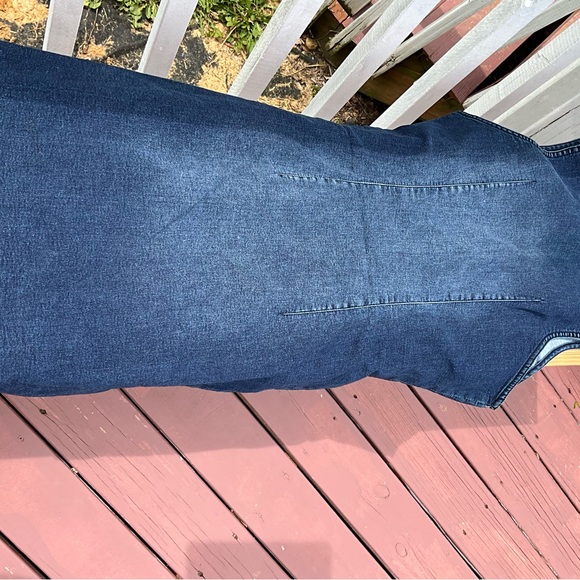 Guess Los Angeles Size Large Denim Stretch Dress with Snap Front - Picture 4 of 6